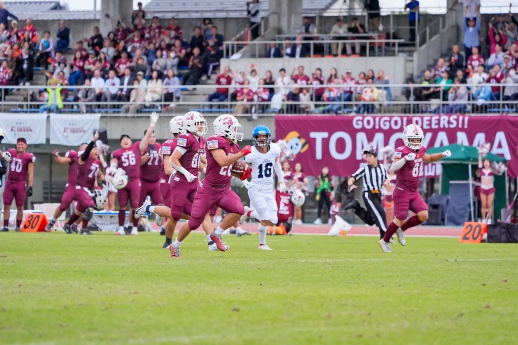 胎内DEERS 26番独走タッチダウン